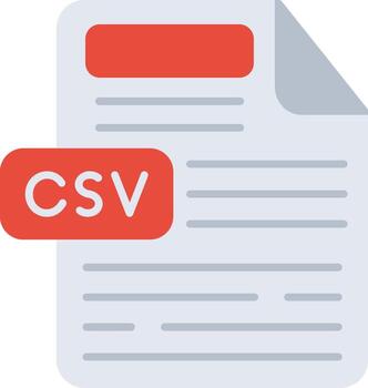 CSV Spreadsheet Data File vector