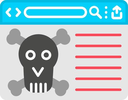 Hacked Network Security Alert vector