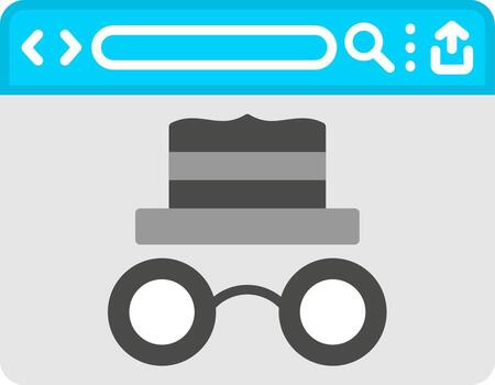 Incognito Private Browsing Mode vector