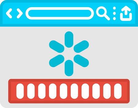 Loading Progress Indicator Bar vector