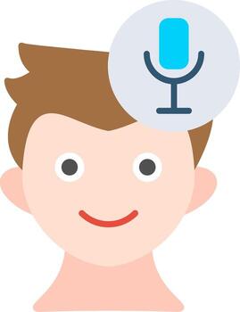 Microphone Audio Input Device Icon vector