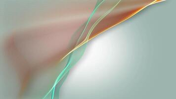 Abstract Wave Motion On Soft Green Tones Background. Looping 4K . Ideal for technology intros, motion graphics overlays video