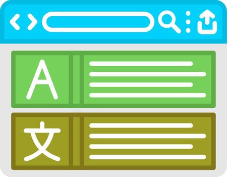 Language Translator Software Tool vector