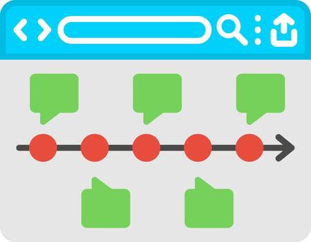 Project Planning Timeline Chart vector
