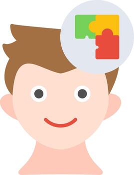 Puzzle Solving Problem Challenge vector