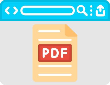 pdf digital documento archivo vector