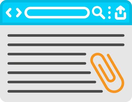 Email Attachment Document File vector