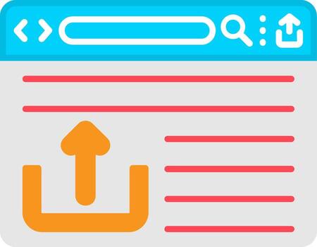 archivo subir acción botón vector