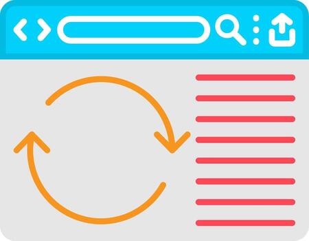 actualizar recargar página botón vector