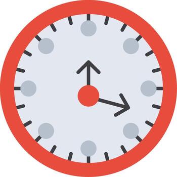 Digital Electronic Clock Display vector