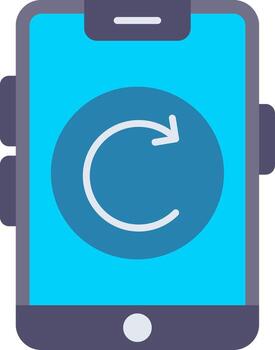 Screen Display Rotate Icon vector