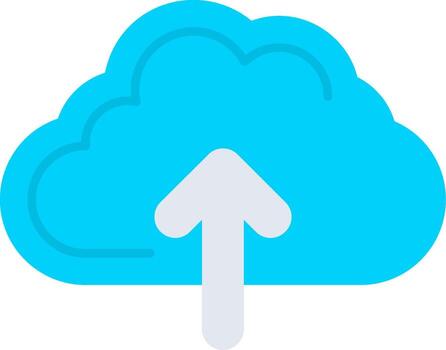 Cloud File Upload Icon vector