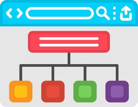 Website Navigation Site Map vector