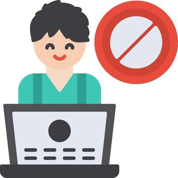 Banned Access Restricted Block vector