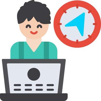 navegación ruta dirección mapa vector