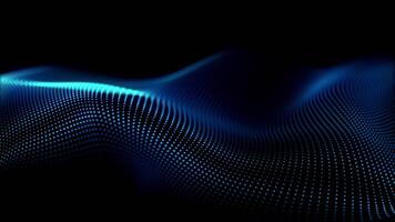 resumen futurista antecedentes. olas movimiento y partículas ideal para tecnología introducciones, ciencia ficción efectos visuales, movimiento gráficos superposiciones, y digital música efectos visuales 4k video