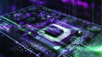 trogen cpu och data analys med diagram och tangentbord video