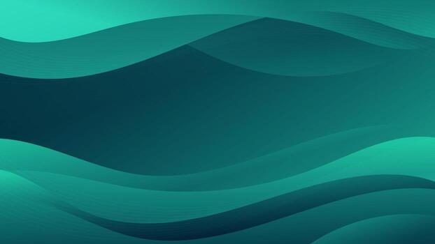 Deep Teal Abstract Wave Pattern Background vector