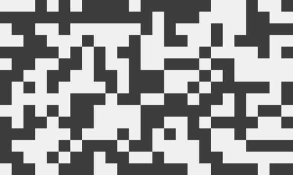 resumen escala de grises píxel Arte antecedentes. moderno geométrico diseño con contrastando bloques ideal para tecnología, digital, o moderno Arte proyectos evoca conceptos de datos, código, o tecnología. vector