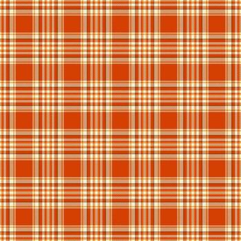cálido tartán modelo. un rústico, a cuadros diseño con naranja, crema, y bronceado matices, Perfecto para otoño temas, textiles, o clásico antecedentes. versátil estilo elemento. vector