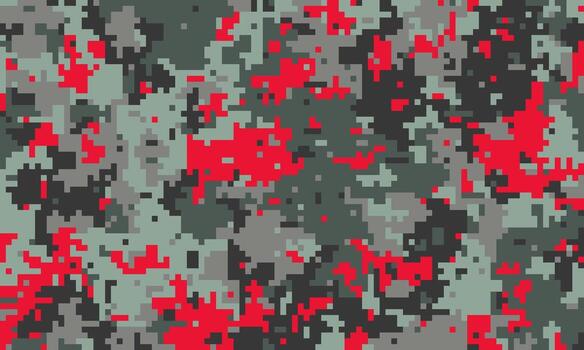 resumen rojo y gris píxel camuflaje modelo. Perfecto para antecedentes, textiles, o digital diseño proyectos vector