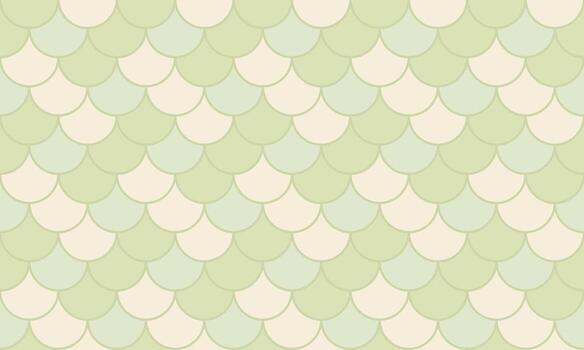 Elegant pastel green and cream fish scale pattern. Perfect for backgrounds, textiles, or website design. Subtle texture adds visual interest. Evokes calmness and serenity. vector