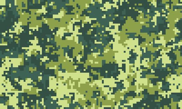 resumen digital camuflaje modelo en aceituna verde y amarillo matices Perfecto para antecedentes, textiles, o temática militar diseños sin costura textura ideal para web o impresión proyectos vector
