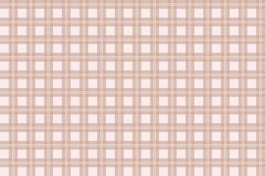 Beige gingham with dashed stroke pattern background. Classic vichy checkered texture with soft neutral tones bg. Elegant nude plaid design for textile, fabric, wrapping paper, wallpaper. vector