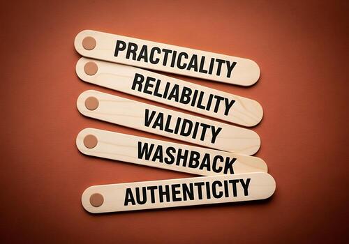 comprensión el núcleo conceptos de sentido práctico fiabilidad validez retrolavado autenticidad foto