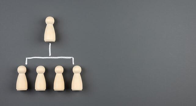 comprensión organizativo estructura y equipo jerarquía foto