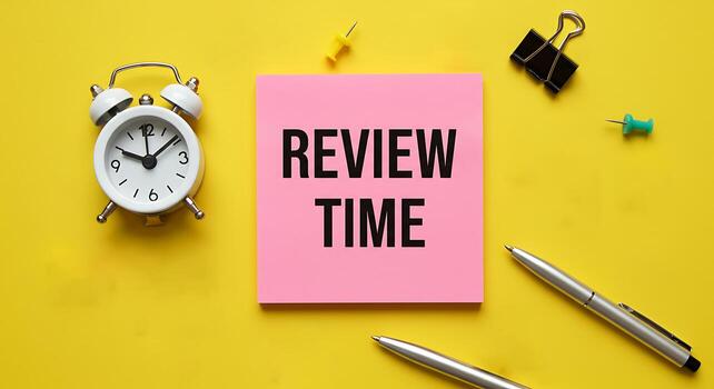 Time For Review and Evaluation Of Tasks And Progress Making Decisions photo