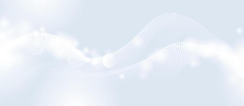 Abstract white lines with a glittering light effect on a blue background. Modern design vector