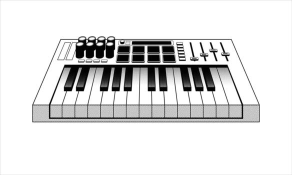 Synth midi controller vector