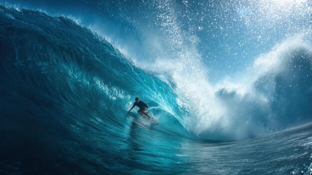 Mastering the Turn on a Giant Glassy Swell photo