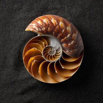 The Precise Geometry found in a Nautilus Shell photo