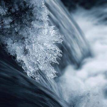 The Beautiful Interaction of Water and Ice photo