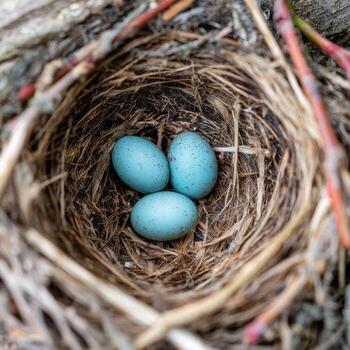 Hope Symbolized by the Nest of a Robin photo