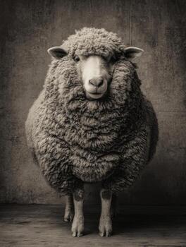 A Study Of The Majestic Wool From A Merino Sheep photo