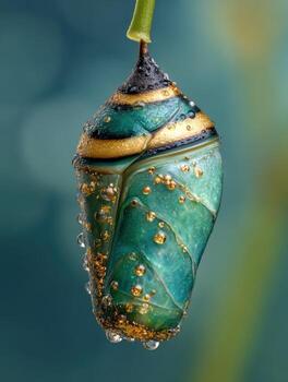 Dusk Scene with a Mayfly Resting by the River photo