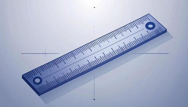 precisión Ingenieria regla para preciso mediciones en Plano estilo diseño proyectos y técnico dibujos foto