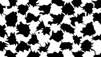 Dynamic Black and White Abstract Shapes Seamless Motion Background Loop. video