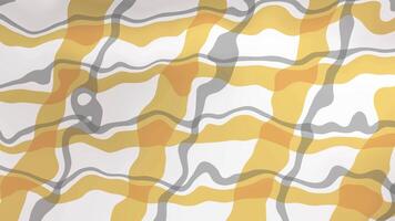 abstrato fluido arte dinâmico amarelo cinzento e branco redemoinhos fundo. video