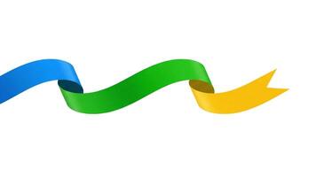 colorida acenando fitas dinâmico abstrato fundos movimento gráficos loopable. video