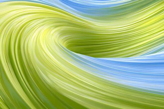 Abstract background with green and blue waves photo