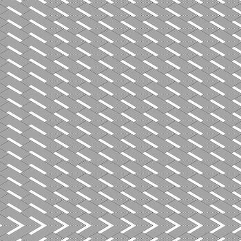 resumen negro y blanco geométrico modelo con repitiendo zigzag líneas vector