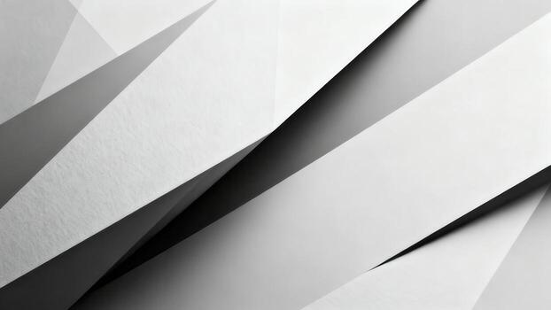 Geometric abstract background with overlapping planes in grayscale tones. photo
