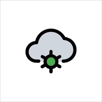 nube informática y datos almacenamiento vector