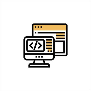 software programación y técnico construir vector