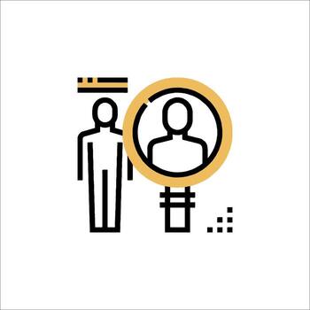 usuario perfil y datos administración vector