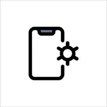 Mobile Settings Icon Smartphone Configuration App Customization, mobile app vector